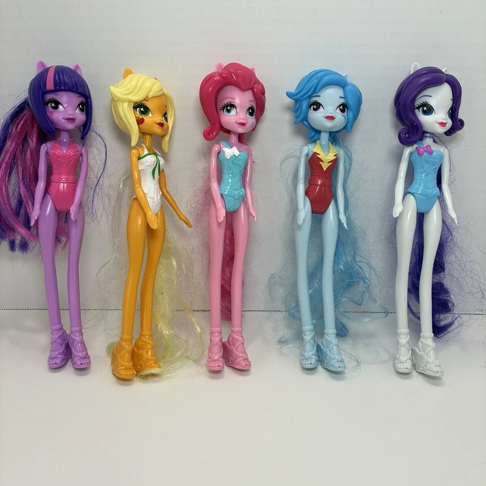 My Little Pony Equestria Girls Doll Lot of 5 Pinkie Pie Rarity Rainbow Dash 9